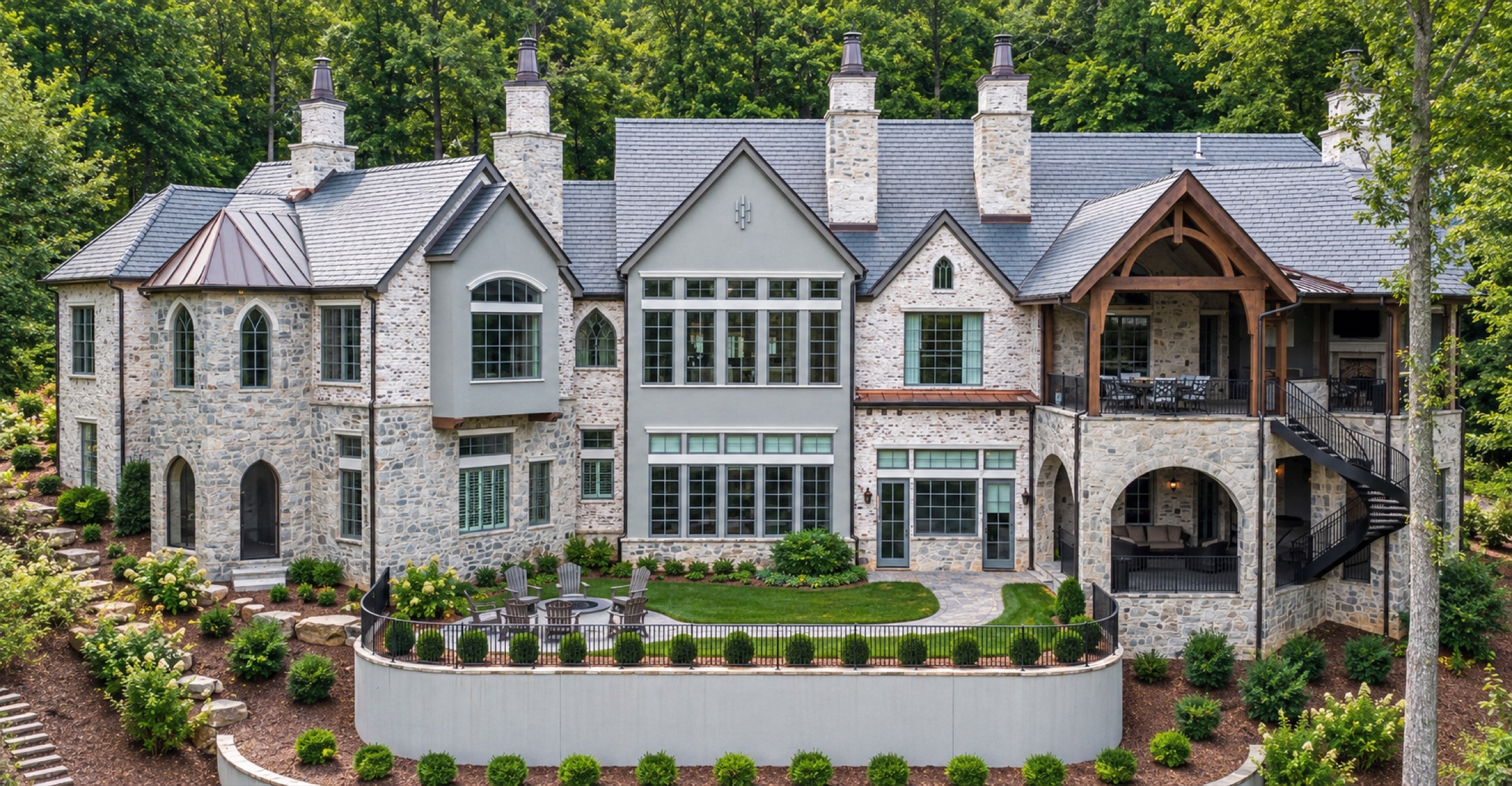 Luxury custom new home by Thompson & Brown