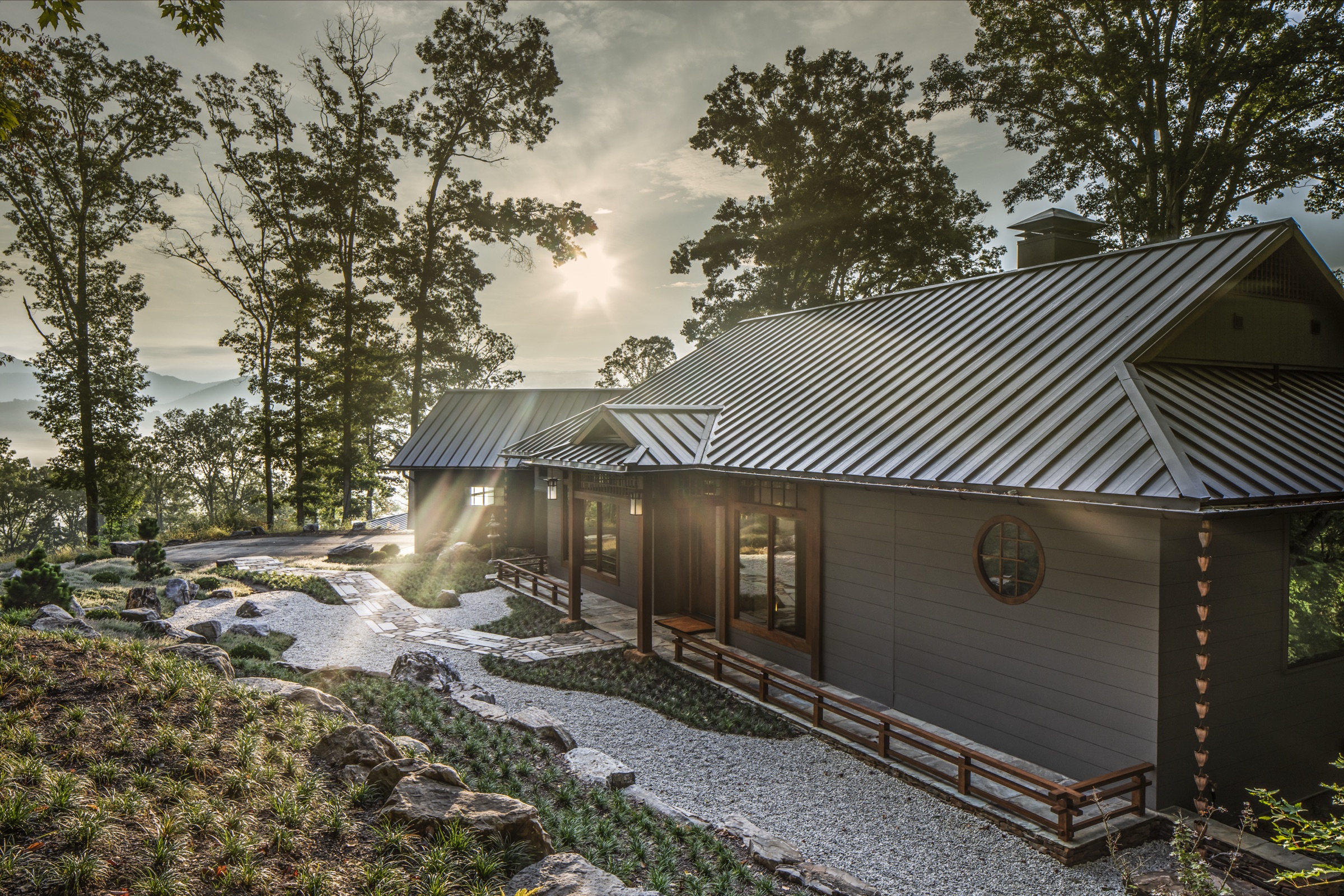 Zen Mountain Haven custom home exterior